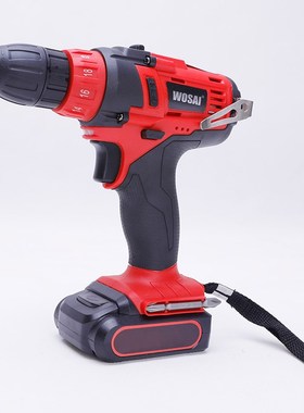WOSAI 16Vl锂电钻多功能无绳电钻充电式手电钻电动工具起子扭力钻