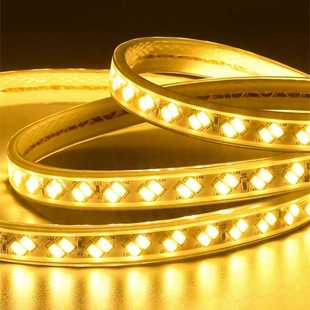 客厅5730高亮双排高压led灯条 室内户外2835三色光防水led灯带