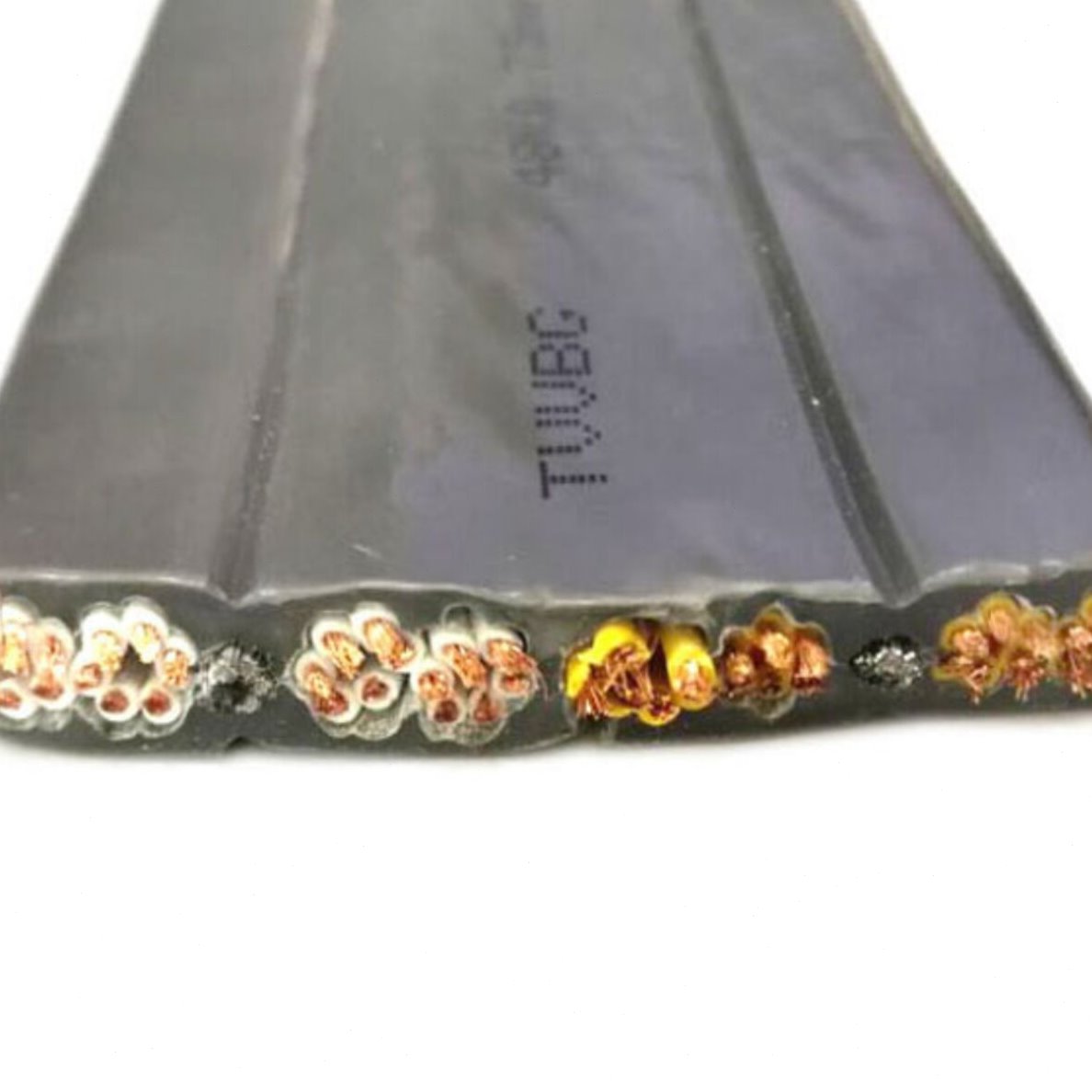 TVVBG钢丝扁电缆 48*0.75mm2+2G加两条钢丝扁电缆  电梯随行电缆