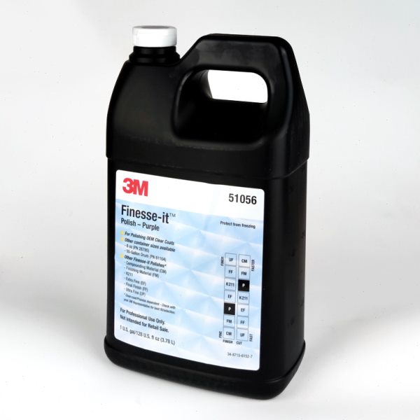 原装进口3M51056抛光液汽车家具漆面划痕修复紫色蜡水3M高光细蜡