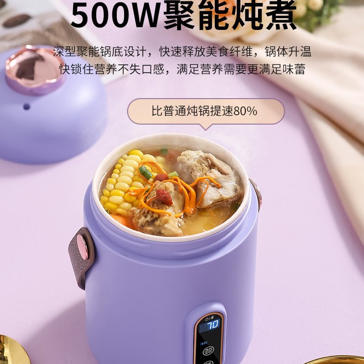 迷你多功能陶瓷电炖盅煮粥汤烧水杯便携办公室宿舍家用宝婴儿辅食