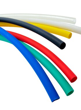 15一卷50米h双壁热缩管加厚绝缘套管 黑红白蓝色绿色黄色透明