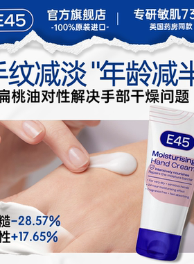 【专享】英国E45手霜滋润保湿补水防干裂糙淡纹莹润舒缓护手霜
