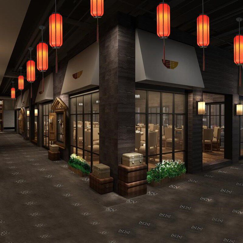 新中式吊灯古典防雨防水吊灯茶楼A布艺红灯笼饭店客栈走廊灯中国,家装灯饰光源,客厅吊灯,淘宝优惠券,粉丝福利购,淘宝优惠卷