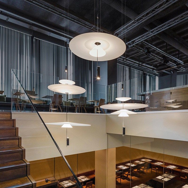 意式现代简约创意飞碟客厅吊y灯店铺商用书房艺术个性多层餐厅灯,家装灯饰光源,客厅吊灯,淘宝优惠券,粉丝福利购,淘宝优惠卷