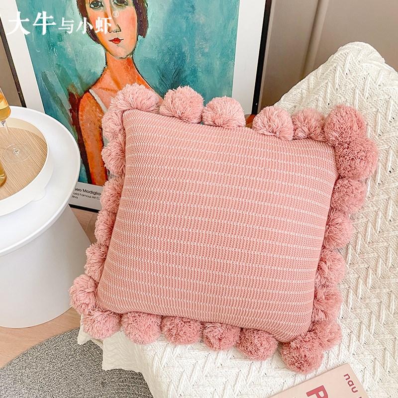 北欧insc风抱枕套床头靠枕椅子腰枕样板房客厅沙发抱枕靠垫可拆洗