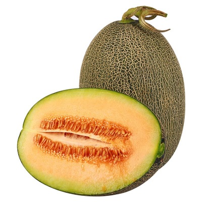 新鲜哈密瓜网纹瓜橙心甜瓜当季水果香甜多汁