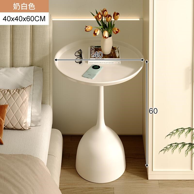 网红小桌子迷你茶几现代简约小圆桌沙发边几N床头置物桌铁艺床之