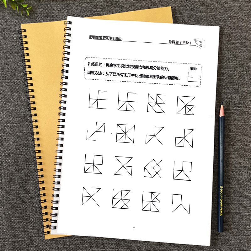 视觉专注力训练找相同隐藏图提高注意分辨能力R广度观察力感统追