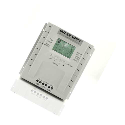 MPPT 60A光伏充电控制器12V24V 太阳能电池板控制器LCD太阳能系统