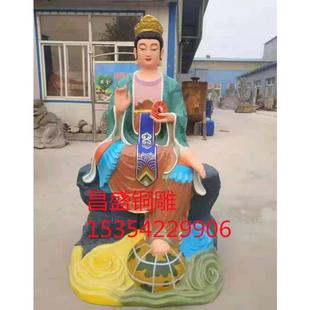 十二老母铜雕塑劈山老母骊山老母铜雕塑摆件彩绘玻璃钢老母铜像