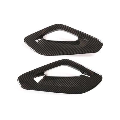 深圳车涯适用于20-21款奔驰GLEGLS配件中控两侧扶手框ABS碳纤纹