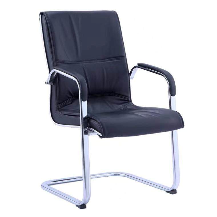 重庆直销简约皮质会议椅办公椅子会客接待椅弓形办公椅