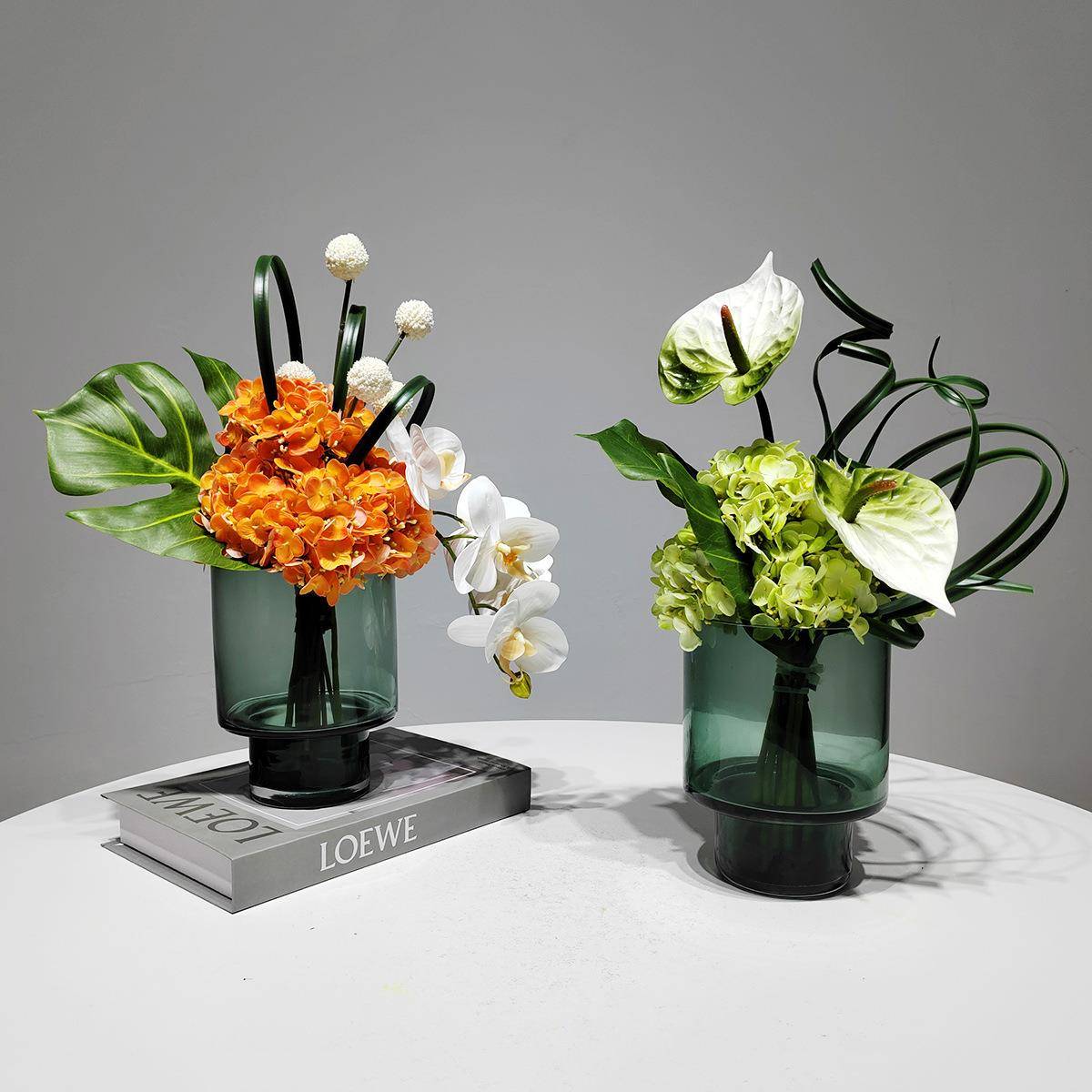 简约现代仿真花艺摆件家居客厅餐桌茶几样板间餐厅洗手台假花摆设