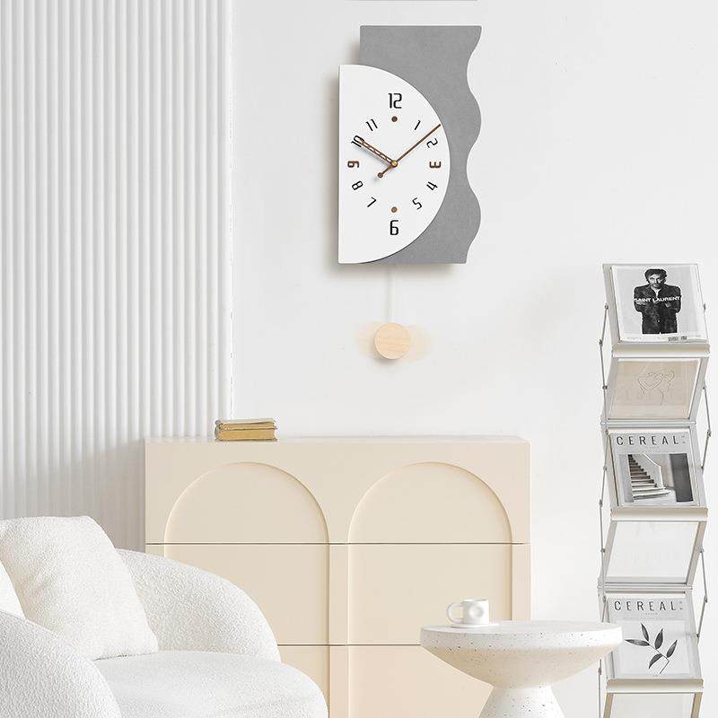 wozoom屋准钟表挂钟客厅2025新款现代简约大气网红餐厅装饰钟