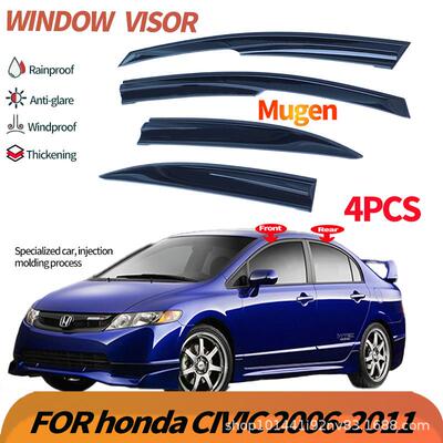 适用思域无限款三厢晴雨挡雨板CIVICMUGEN2006-11Windowvisor