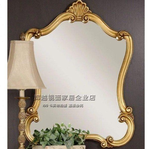 欧式装饰镜客厅玄关挂镜卫生间镜子穿衣镜化妆镜梳妆镜定制浴室镜