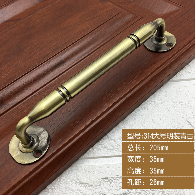 欧式仿古铜明装拉手大门房门木门对开J门拉手大门拉手移门把手