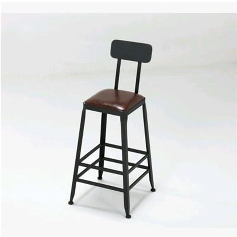 北欧实木长条桌咖啡厅吧台靠墙高脚凳酒吧桌铁艺R餐厅吧台桌椅组