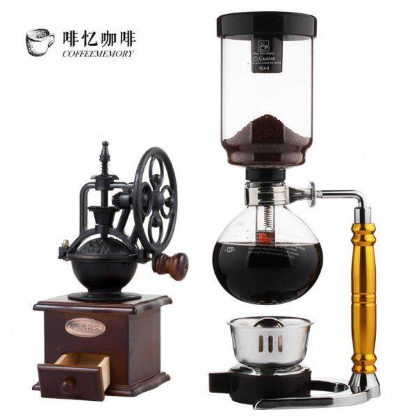 复古经典手摇实木磨豆机陶瓷芯咖啡豆研磨机磨粉机咖啡机迷你家用