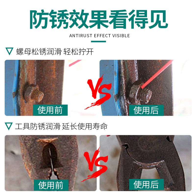 除锈剂防锈油润滑剂金属强力清洗液汽车门锁门窗去锈螺丝松动喷剂