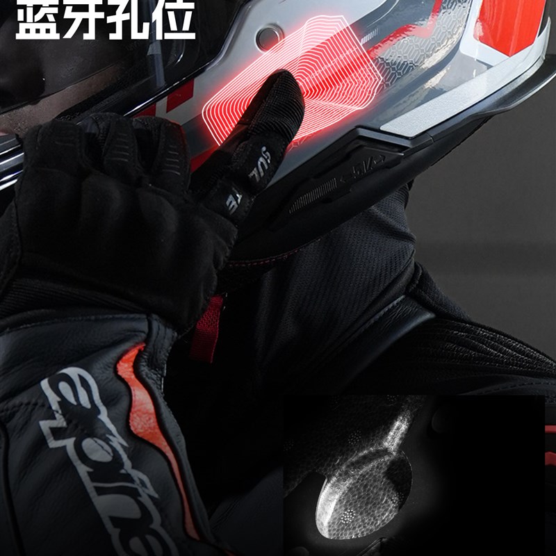 两祇小蜜蜂3c认证摩托车全盔男机车巡航拉力盔赛车头盔女四季通用