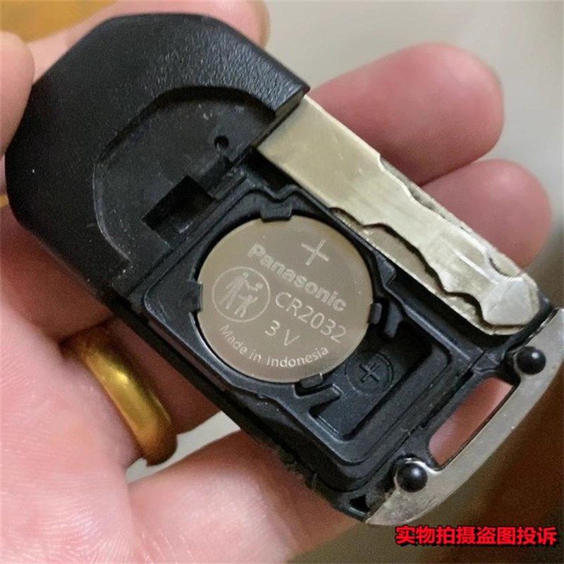 适用本田十代思域雅阁飞度冠道CRV缤智XRV皓影汽车钥匙遥控器电池