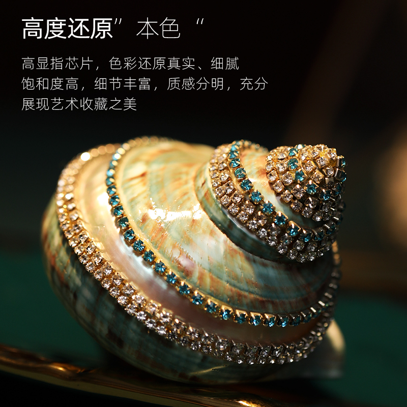 LED简约家用客厅无主灯防眩单头明装吸顶圆形COB斗胆射灯智能可调