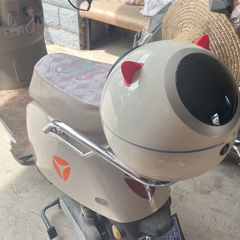 适用雅迪绽放60-H/70-H/80-H电动车尾箱后备箱可爱加厚车尾架货架