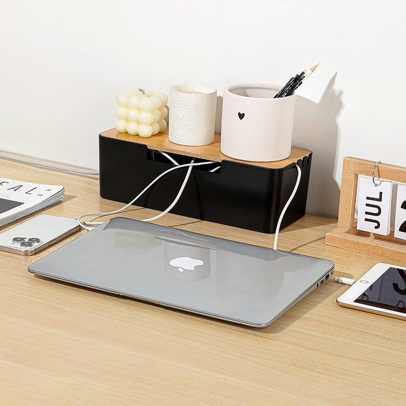 插线板电线收纳盒数据线充电线整理插座插排电源排插理线集线神器