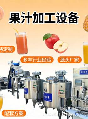 全套樱桃汁饮料生产线中小型雪梨汁生产设备小型山楂汁加工机器