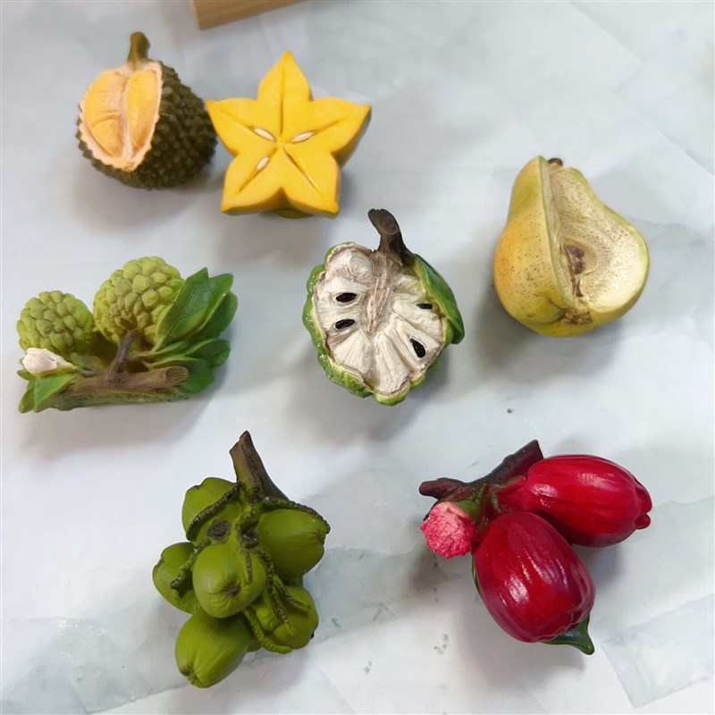泰国水果榴莲莲雾椰子释迦食玩冰箱贴美食纪念旅游创意礼品杨桃
