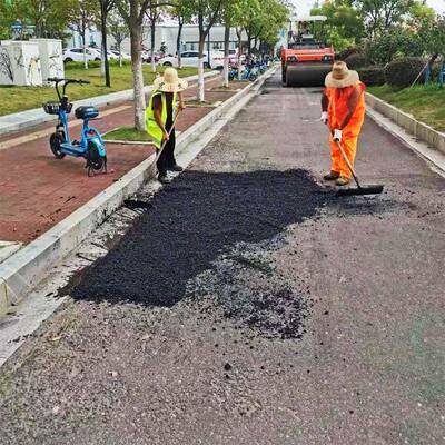 柏油路面修补料销售瓜子石密集配ac10沥青路面快速修补冷沥青