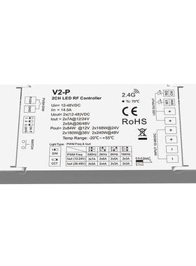 V2-P12-48V480WMAX2.4Gpush可设DIM或CCT模式PWM频率可选
