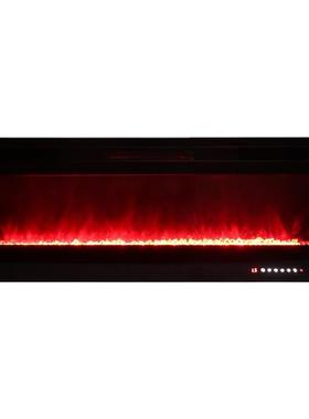 热销美欧家用嵌入式壁炉黑色简约超薄3.2厚LED仿真火电壁炉装饰柜