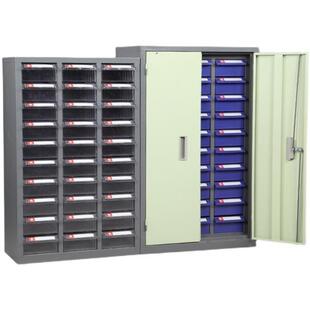 零件柜抽屉式30/48/75抽五金铁皮塑料螺丝工具样品元件收纳柜落地