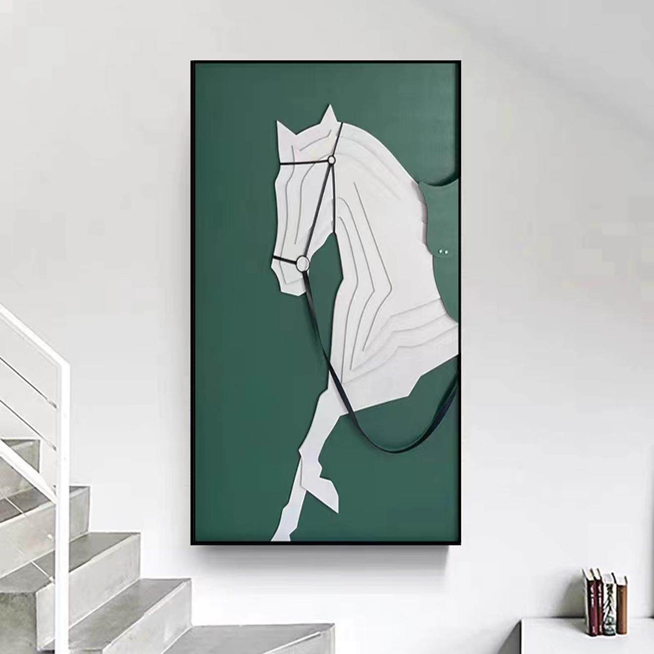 现代简约立体木雕装饰画骏马入户玄关过道壁画客厅沙发竖版挂画,纺织面料/辅料/配套,纺织机械配件,淘宝优惠券,粉丝福利购,淘宝优惠卷