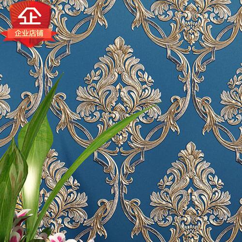 沪达墙纸非自粘无胶刷胶家用家装卧室客厅餐厅欧式室内无纺布壁纸