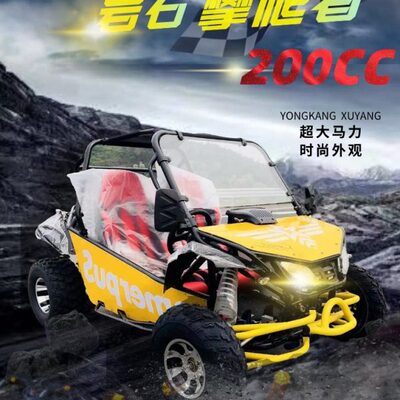 四轮单双人沙漠草原雪地沙滩大型越野卡丁车无极变速125CC-200CC