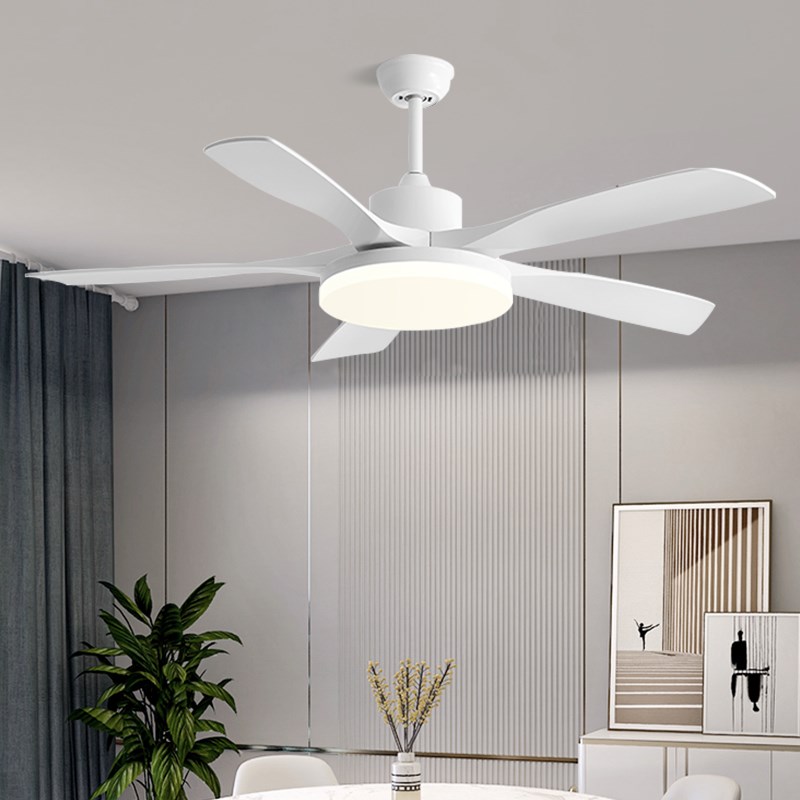 大风力风扇吊灯餐厅家用客厅卧室中古风简约一体变频吸顶风扇灯