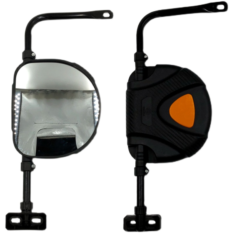 电动三轮车后视镜全封闭四轮车倒车镜大阳经典大视野反光镜通用