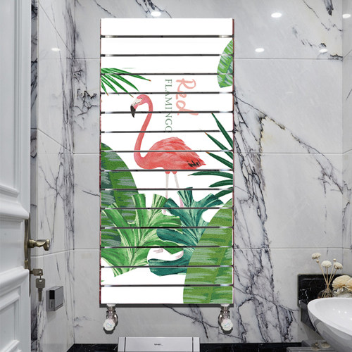 小背篓暖气片卫生间铜铝复合家用水暖散热片明装厕所艺术暖气超薄