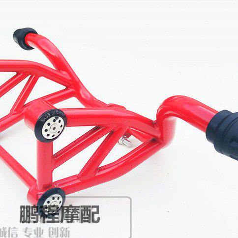 包邮飞致YS125/150 新天剑YBR150保险杠特技杠改装前护杠防摔杠
