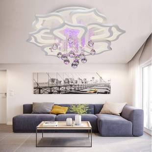 新款 265V K9水晶客厅灯简约现代大气led吸顶灯85