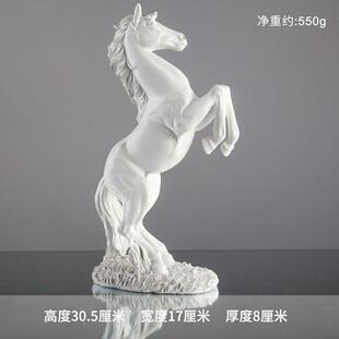 腾空马玄关创意办公桌树脂装饰马摆件客厅摆件抽象艺术摆件