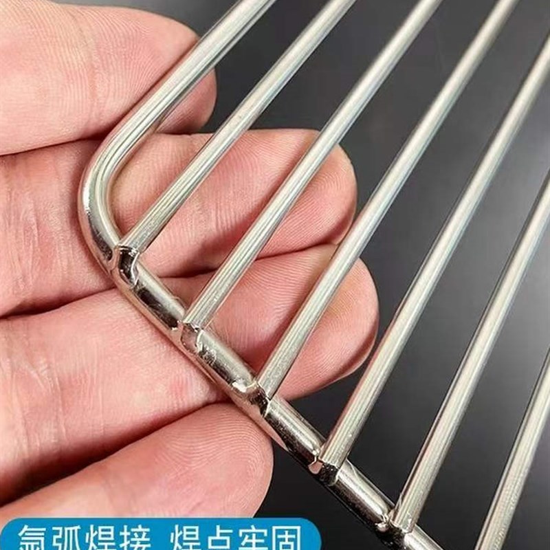不锈钢烧烤网片加粗加密长方形烧烤网架猪肉架烘焙晾晒架网格加粗