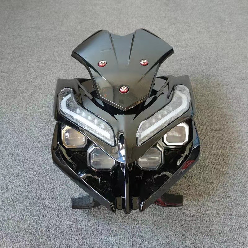 新极客战狼小猴子小怪兽Z6M3M5电动摩托车前脸车头总成