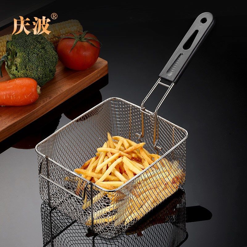 不锈钢炸篮炸鸡炸筛炸网筛炸锅方B形滤油筛过滤网薯条筐鸡腿篮商,厨房/烹饪用具,漏勺/滤网勺,淘宝优惠券,粉丝福利购,淘宝优惠卷