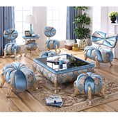 休闲桌椅酒店园客厅宾馆椅布艺欧式 影楼绣花阳台梳妆凳接待三件套