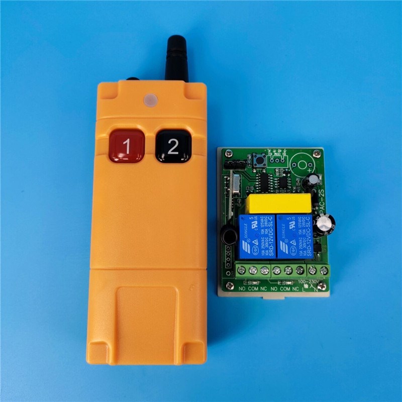 工业两键b遥控开关220V电机正反转马达升降机卷帘门窗帘灯具控制